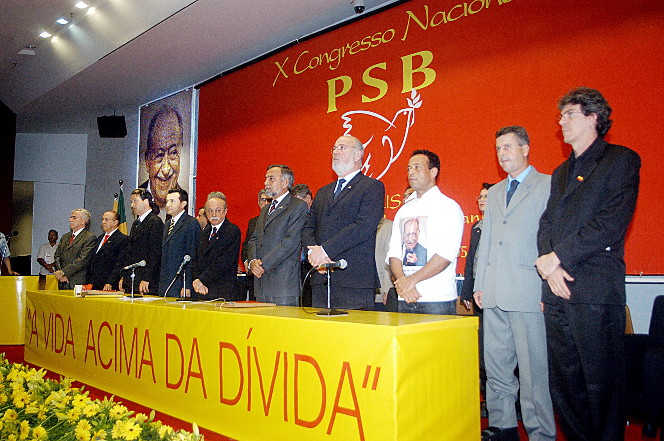 X Congresso Nacional do PSB - Mesa de abertura do X Congresso.