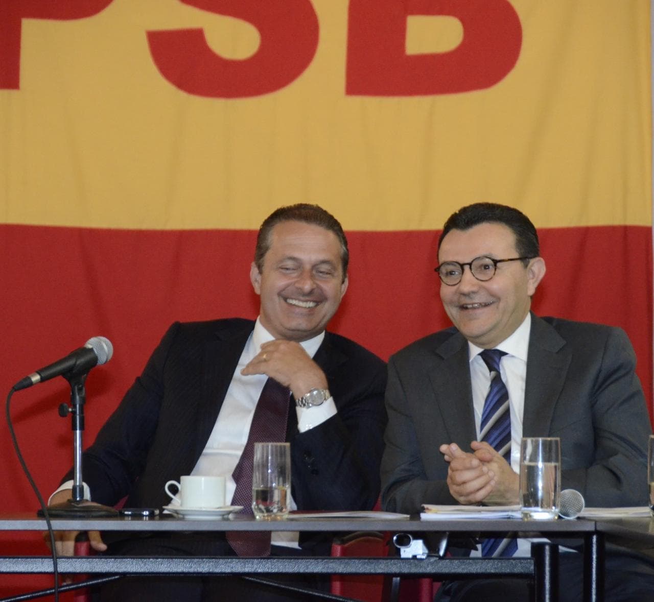 Presidente Nacional do PSB Eduardo Campos e Carlos Siqueira 