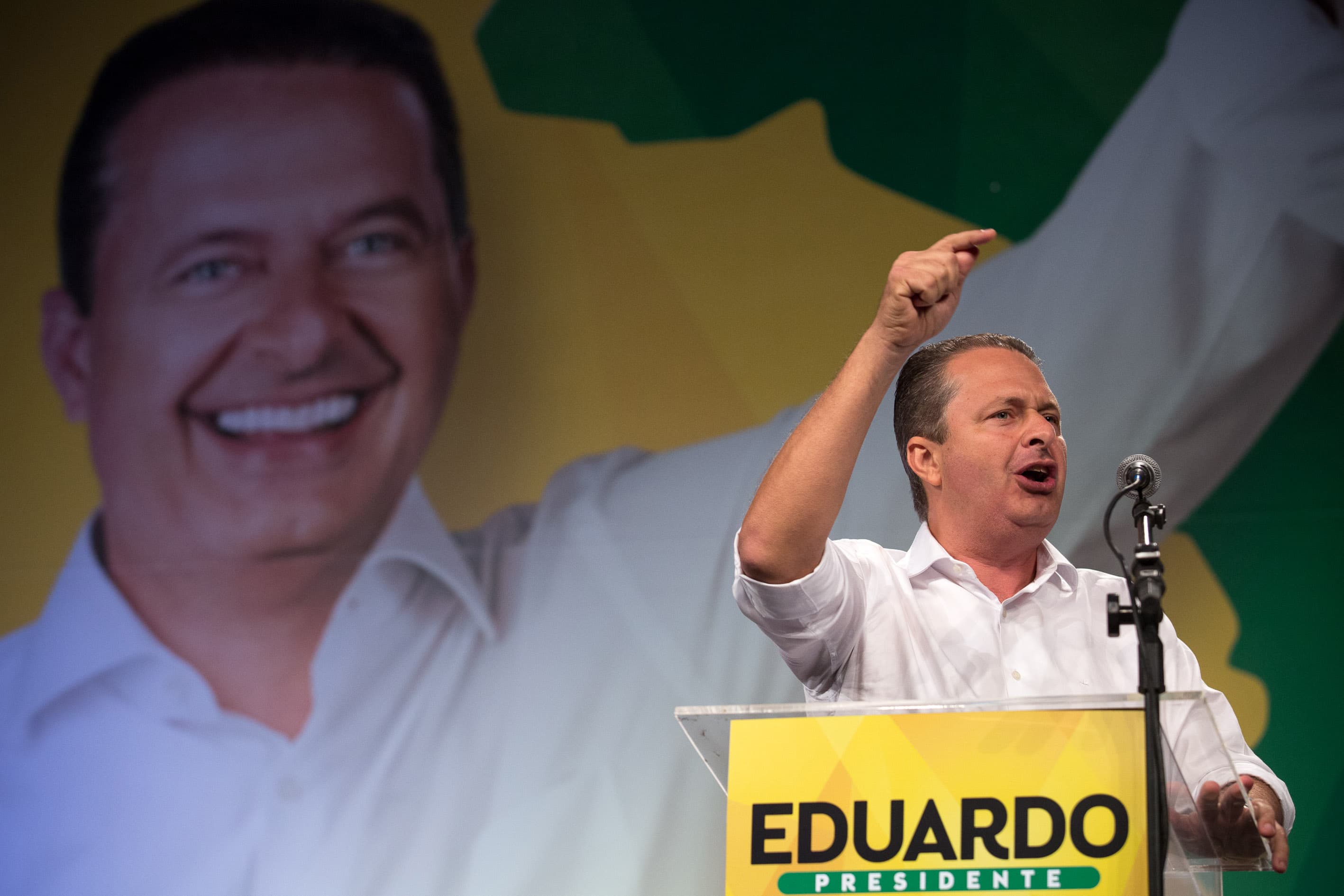 Eduardo Campos em sua campanha presidencial