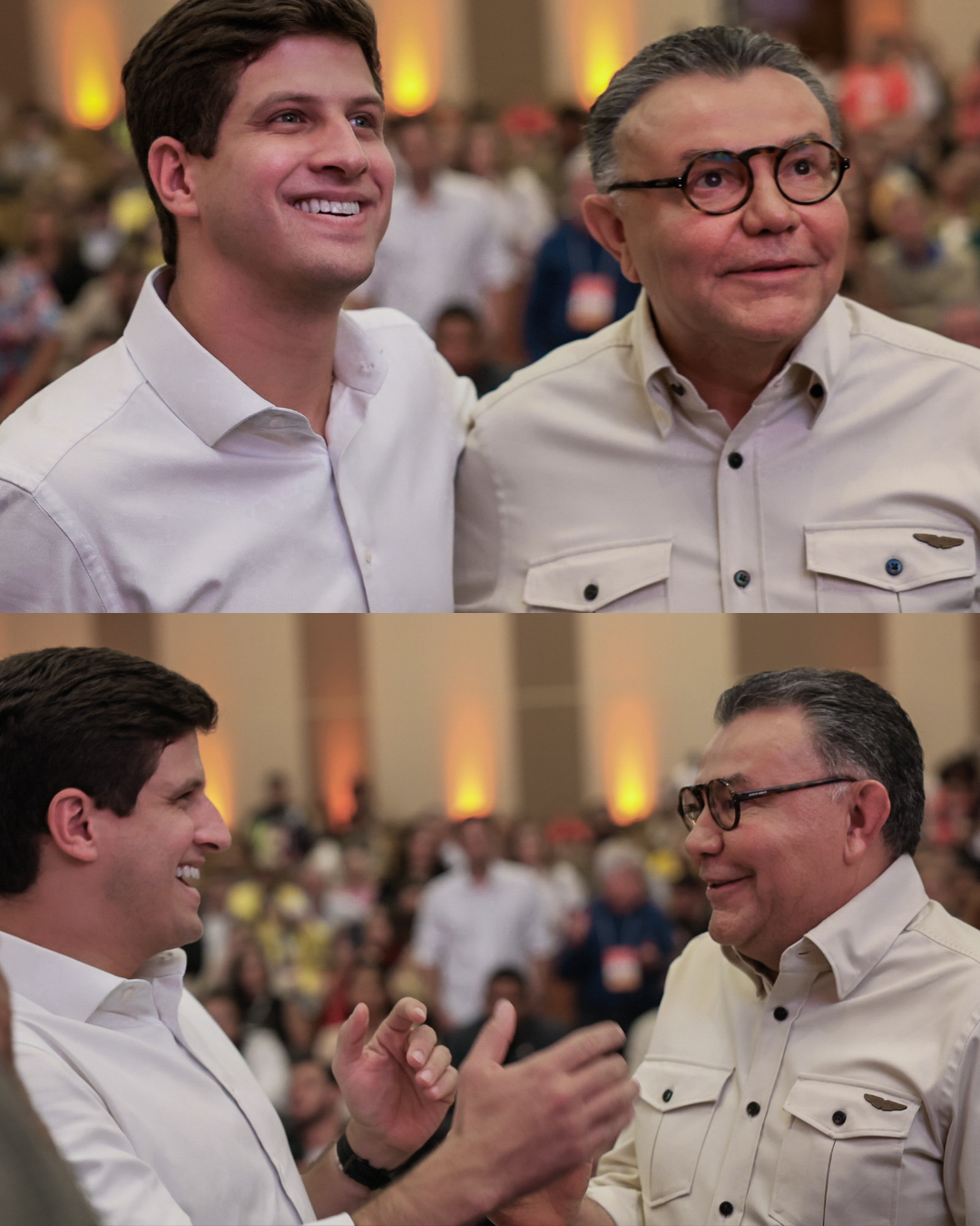 Prefeito João Campos e Presidente Carlos Siqueira